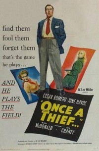 Once a Thief (1950) - poster