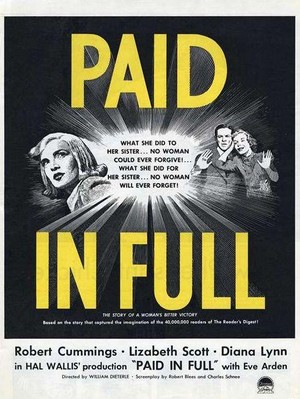 Paid in Full (1950) - poster