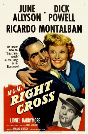 Right Cross (1950) - poster