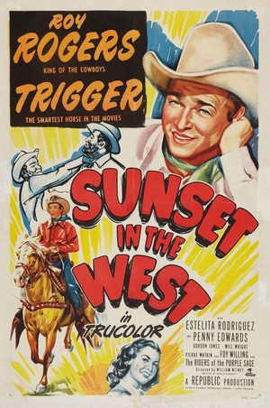 Sunset in the West (1950) - poster