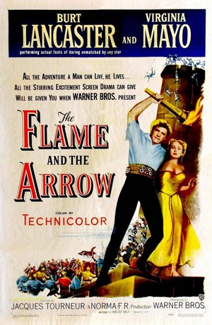 The Flame and the Arrow (1950) - poster