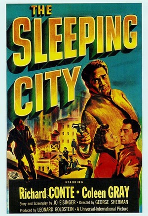 The Sleeping City (1950) - poster