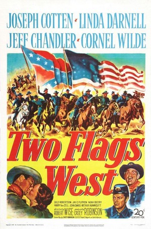 Two Flags West (1950) - poster