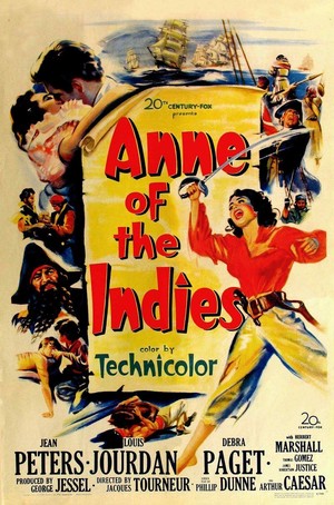 Anne of the Indies (1951) - poster