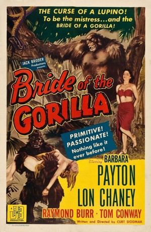 Bride of the Gorilla (1951) - poster