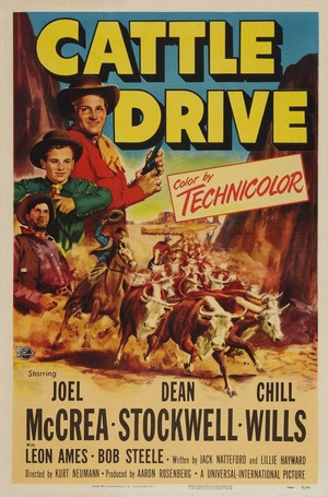 Cattle Drive (1951) - poster