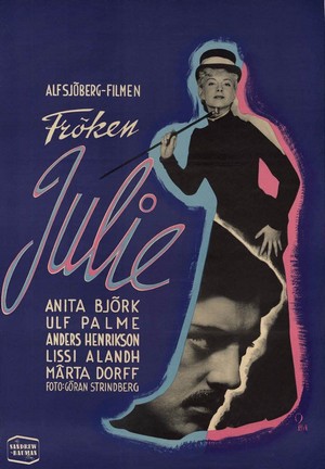 Fröken Julie (1951) - poster