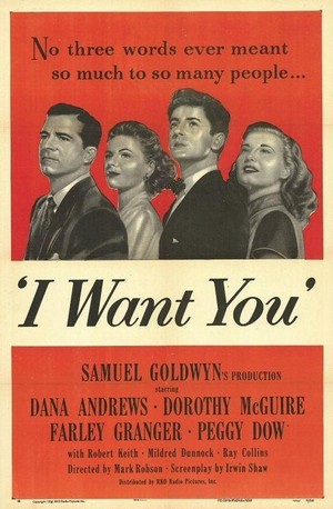 I Want You (1951) - poster
