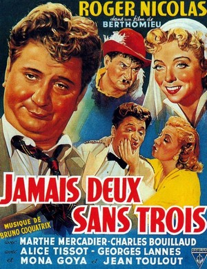 Jamais Deux sans Trois (1951) - poster