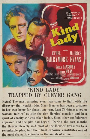 Kind Lady (1951) - poster