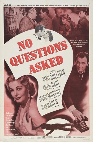 No Questions Asked (1951) - poster