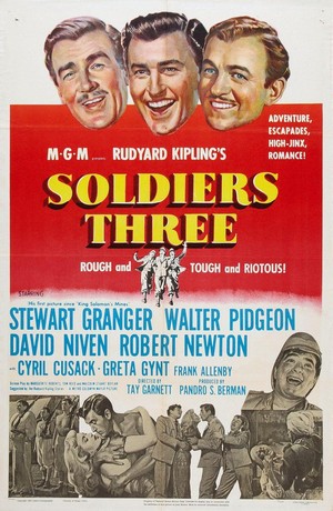 Soldiers Three (1951) - poster