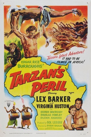Tarzan's Peril (1951) - poster