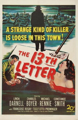 The 13th Letter (1951) - poster