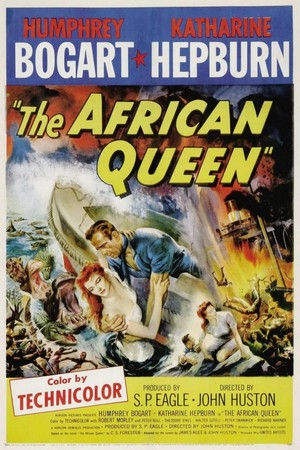 The African Queen (1951) - poster
