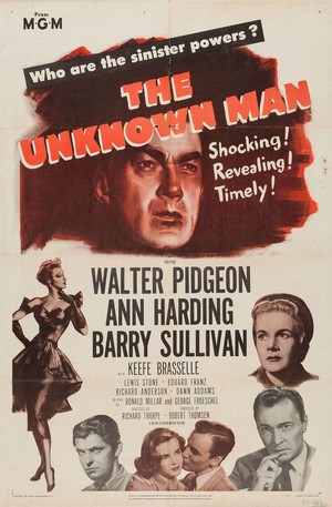 The Unknown Man (1951) - poster