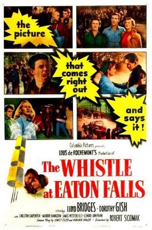 The Whistle at Eaton Falls (1951) - poster