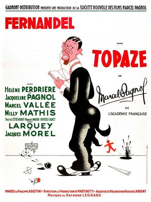 Topaze (1951) - poster