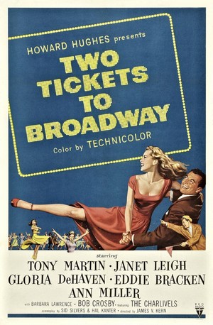 Two Tickets to Broadway (1951) - poster