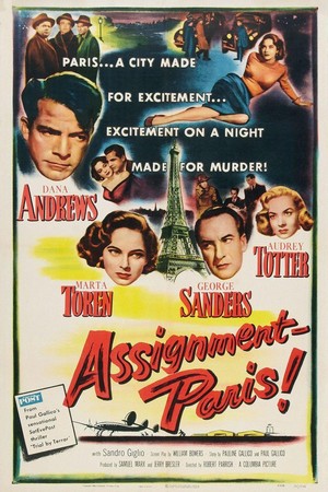 Assignment: Paris (1952) - poster