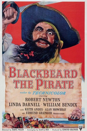 Blackbeard, the Pirate (1952) - poster