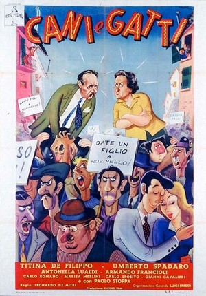Cani e Gatti (1952) - poster