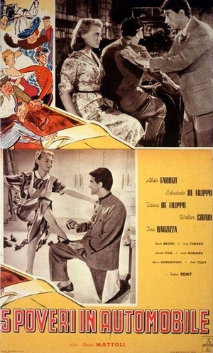 Cinque Poveri in Automobile (1952) - poster