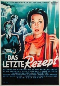 Das Letzte Rezept (1952) - poster