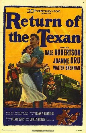 Return of the Texan (1952) - poster
