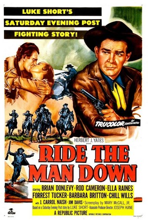 Ride the Man Down (1952) - poster