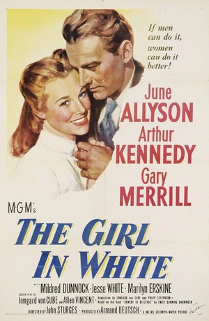 The Girl in White (1952) - poster