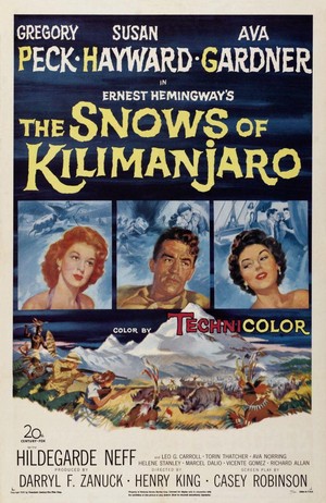 The Snows of Kilimanjaro (1952) - poster