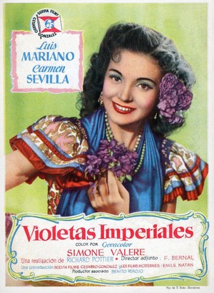 Violetas Imperiales (1952) - poster
