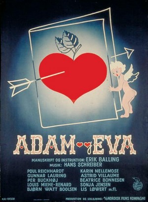 Adam og Eva (1953) - poster
