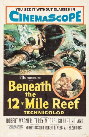 Beneath the 12-Mile Reef (1953) - poster
