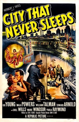 City That Never Sleeps (1953) - poster