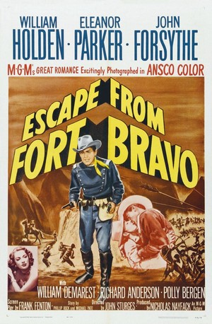 Escape from Fort Bravo (1953) - poster