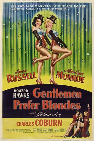 Gentlemen Prefer Blondes (1953) - poster