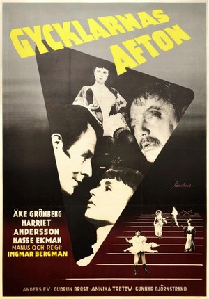 Gycklarnas Afton (1953) - poster