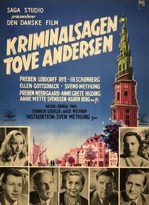 Kriminalsagen Tove Andersen (1953) - poster