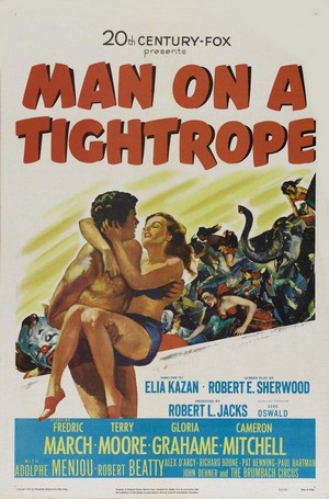 Man on a Tightrope (1953) - poster