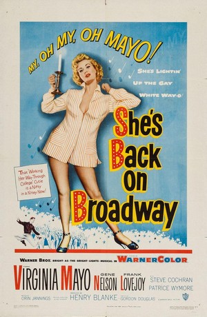 She's Back on Broadway (1953) - poster