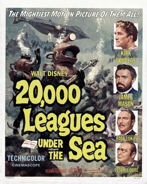 20,000 Leagues under the Sea (1954) - poster