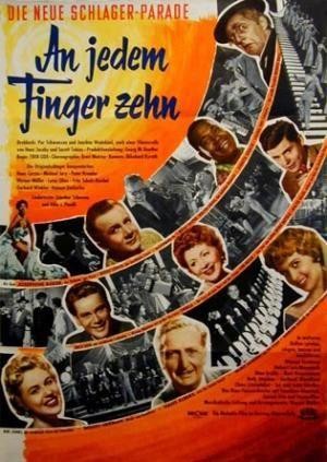 An Jedem Finger Zehn (1954) - poster