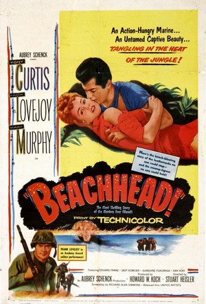Beachhead (1954) - poster