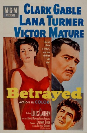 Betrayed (1954) - poster