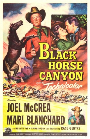 Black Horse Canyon (1954) - poster
