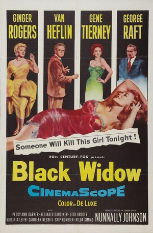 Black Widow (1954) - poster