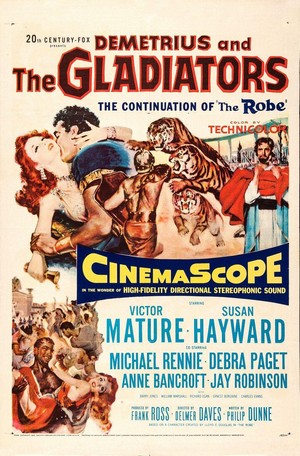 Demetrius and the Gladiators (1954) - poster