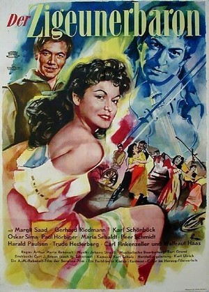 Der Zigeunerbaron (1954) - poster